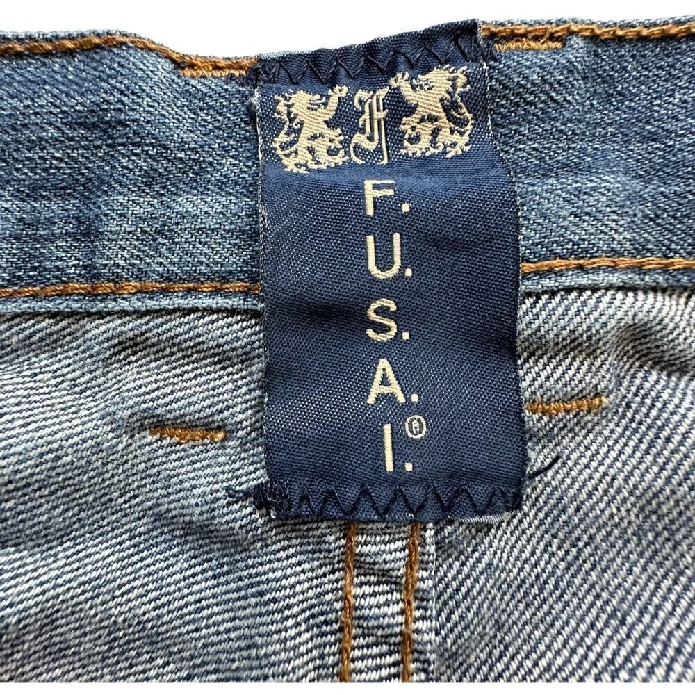 F.U.S.A.I 1997 Vintage Medium Wash Straight Leg Denim Jeans (32) - Picture 11 of 14